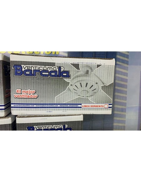Barcala E211/2 Sorrento Ventilador De Techo 4 Palas Chapa Blanco