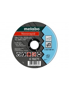 Metabo 616271000 Disco De Corte 125 X 1.0 X 22,23 Metal Novorapid 2
